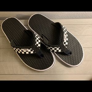 NEARLY NEW - VANS Men's Checkerboard Flipflops